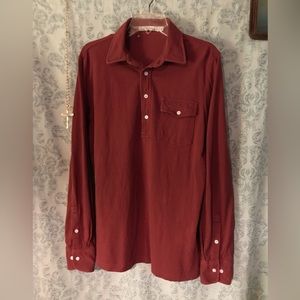 Criquet Men's Polo Shirt in Rich Burgundy